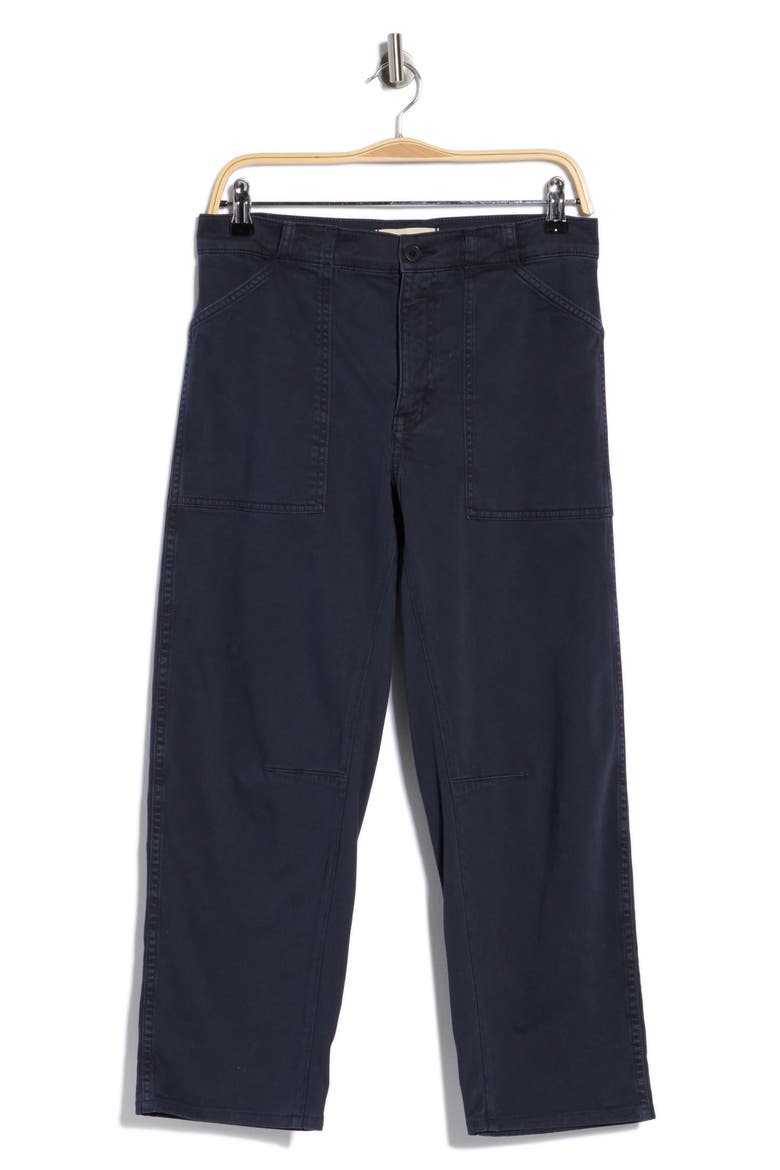 Darted Barrel Leg Pants, Alternate, color, DARK NAVY