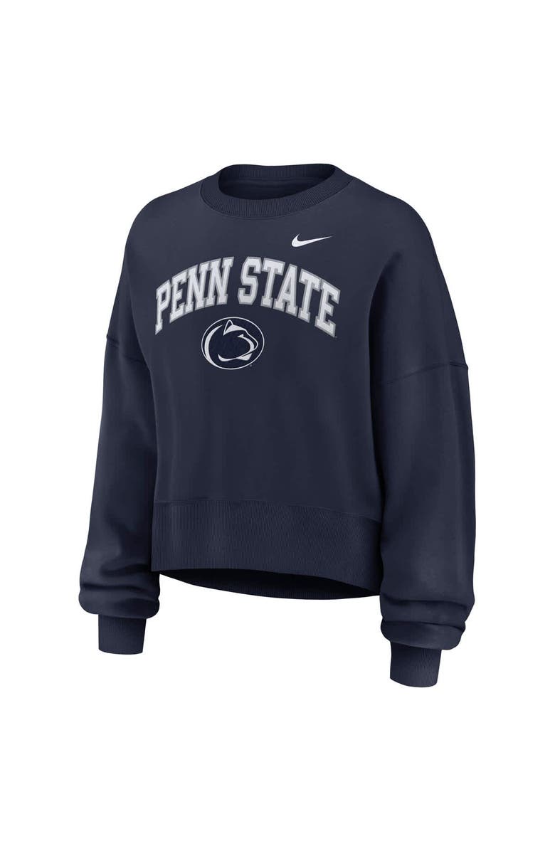 Nike Women's Nike Navy Penn State Nittany Lions Oversized Phoenix Arch Pullover Sweatshirt, Alternate, color, Navy