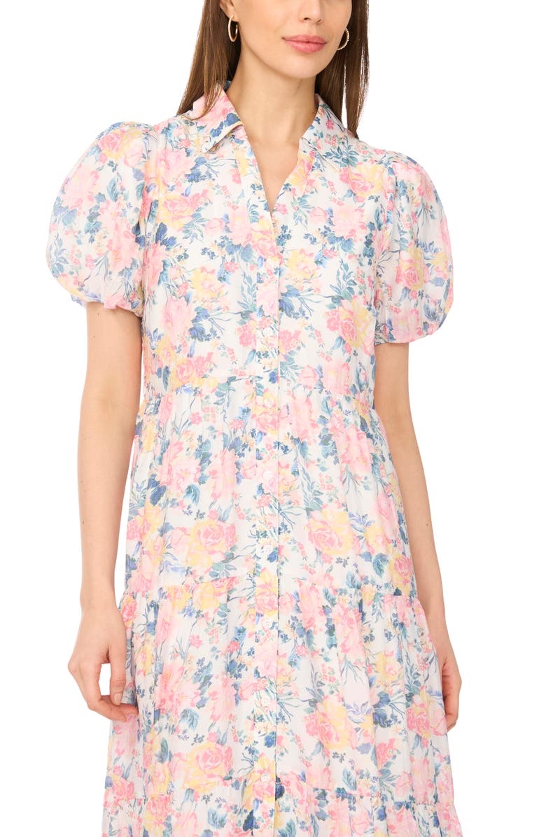 CeCe Short Sleeve Shirtdress, Alternate, color, Rose