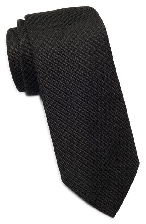 Micropattern Silk Blend Tie