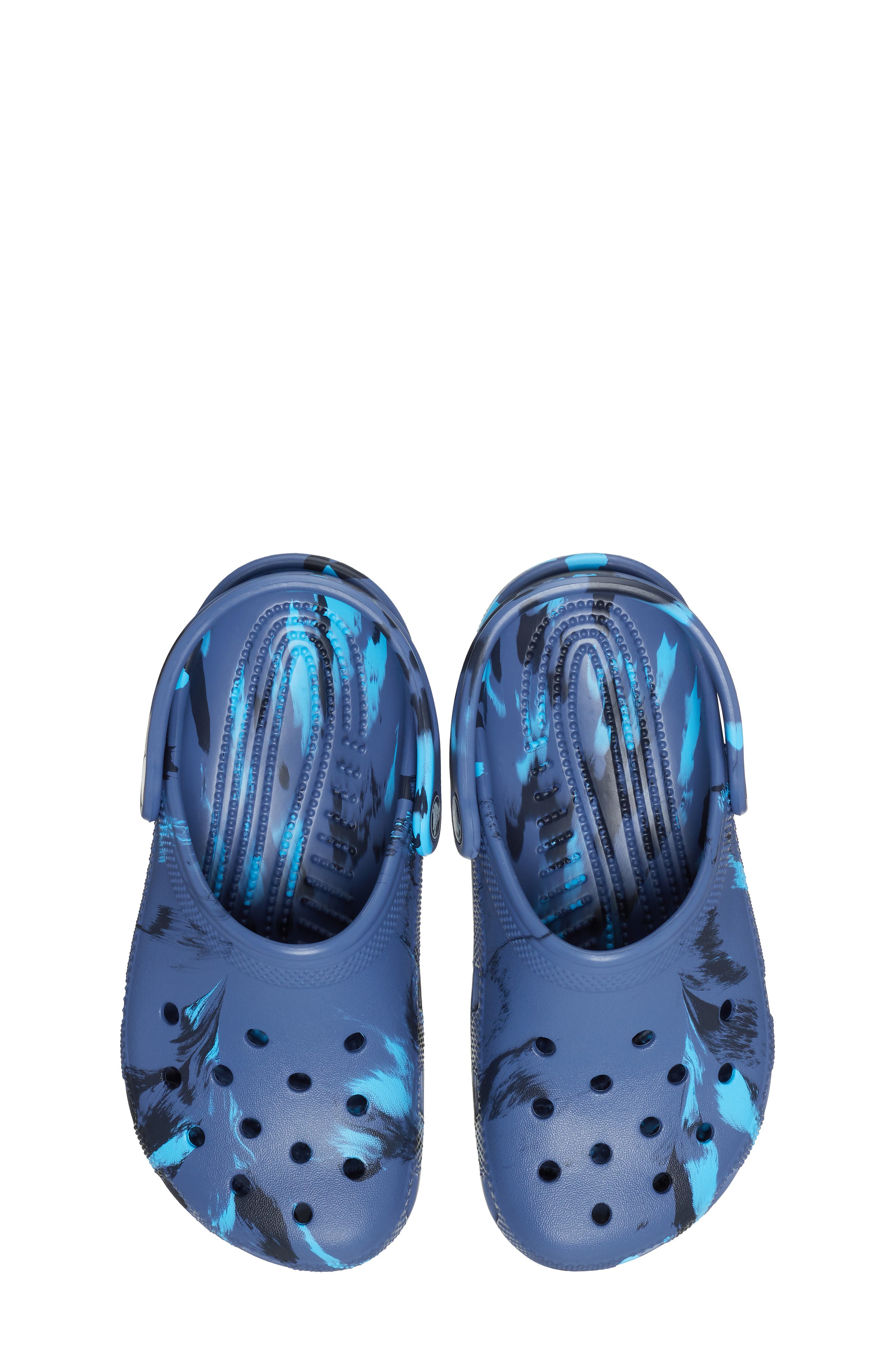 CROCS Kids' Classic Marbled Clog, Alternate, color, Nvy/Mlt