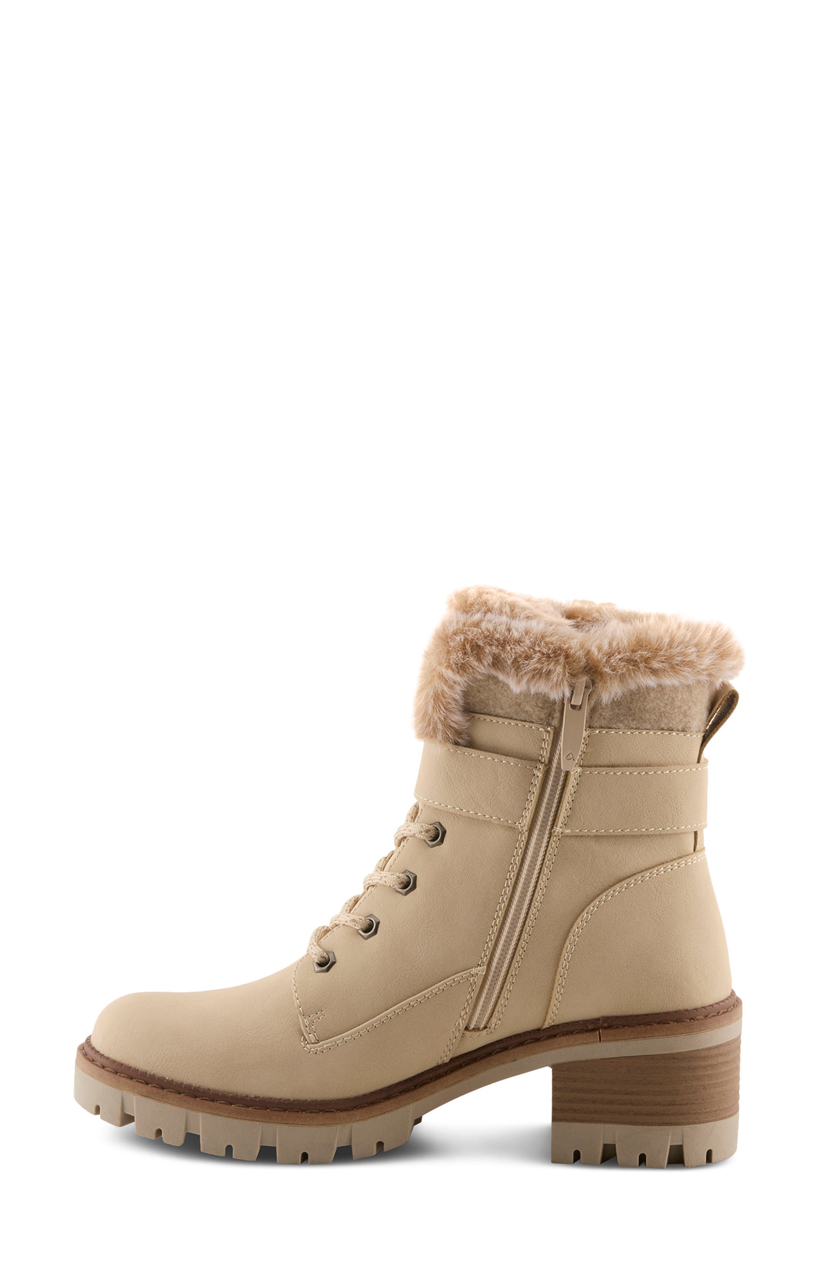 Canyonoak Faux Leather Bootie, Alternate, color, BONE