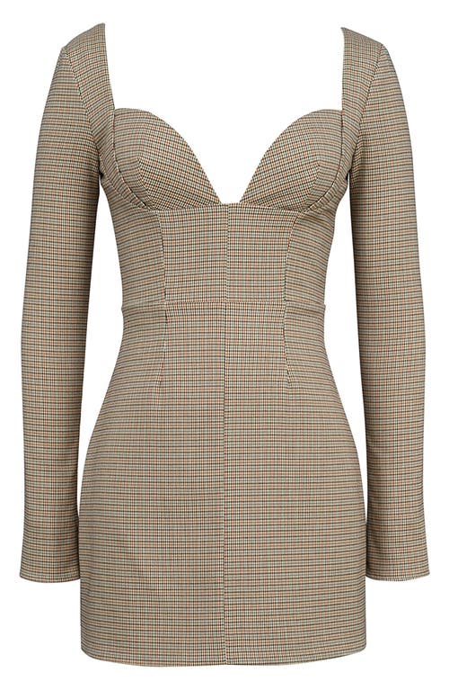 HOUSE OF CB HOUSE OF CB ANGELIE STRUCTURED LONG SLEEVE MINIDRESS 