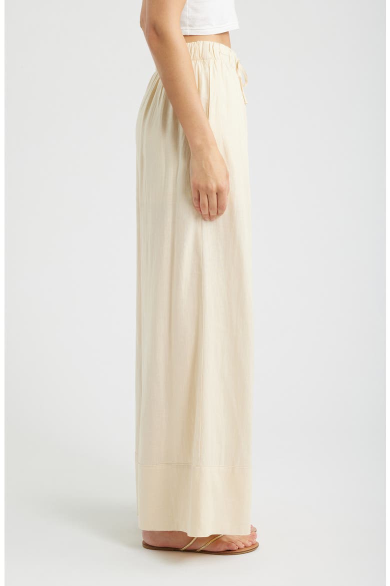 Antibes Ombré Tie Waist Pants, Alternate, color, BUTTER