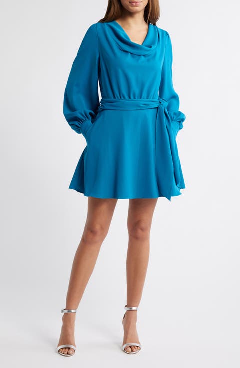 Russel Tie Waist Long Sleeve Minidress