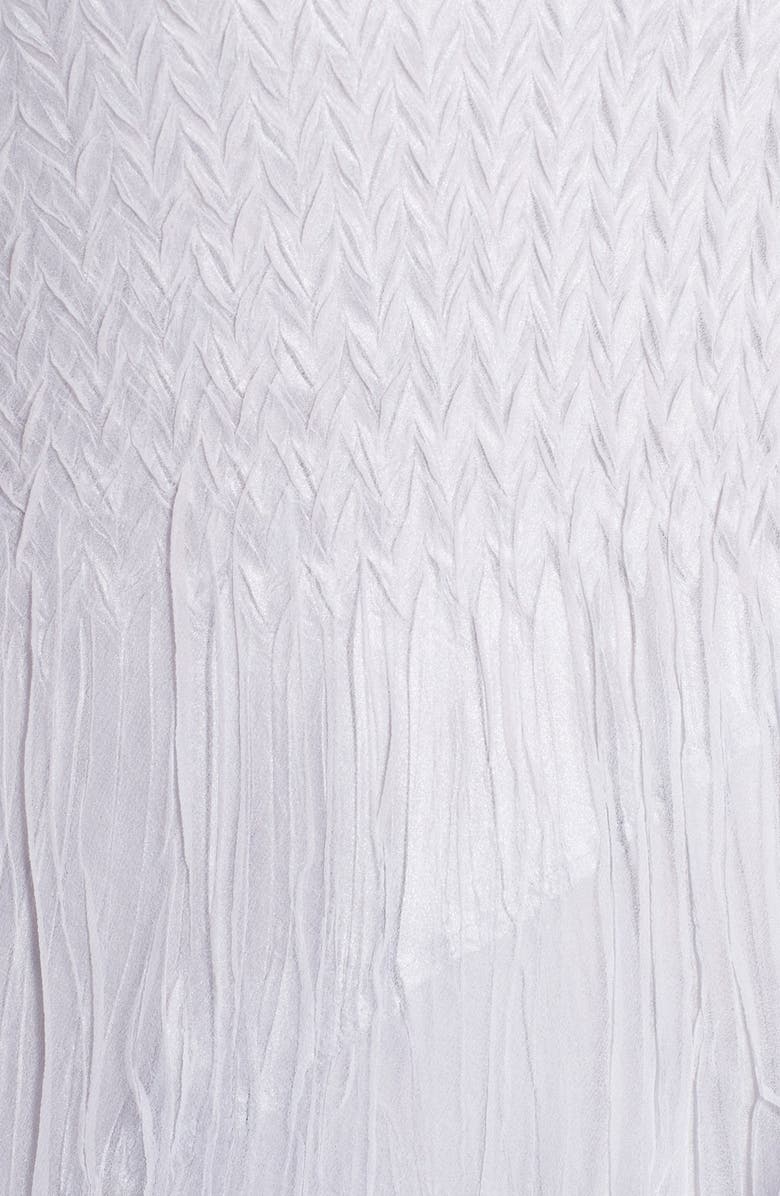 Black by Komarov Embellished Tiered Chiffon A-Line Dress, Alternate, color,