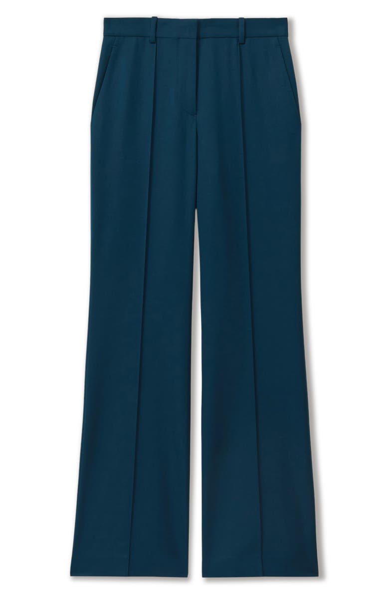 Reiss Jade Pintuck Stretch Wool Blend Wide Leg Pants, Alternate, color,