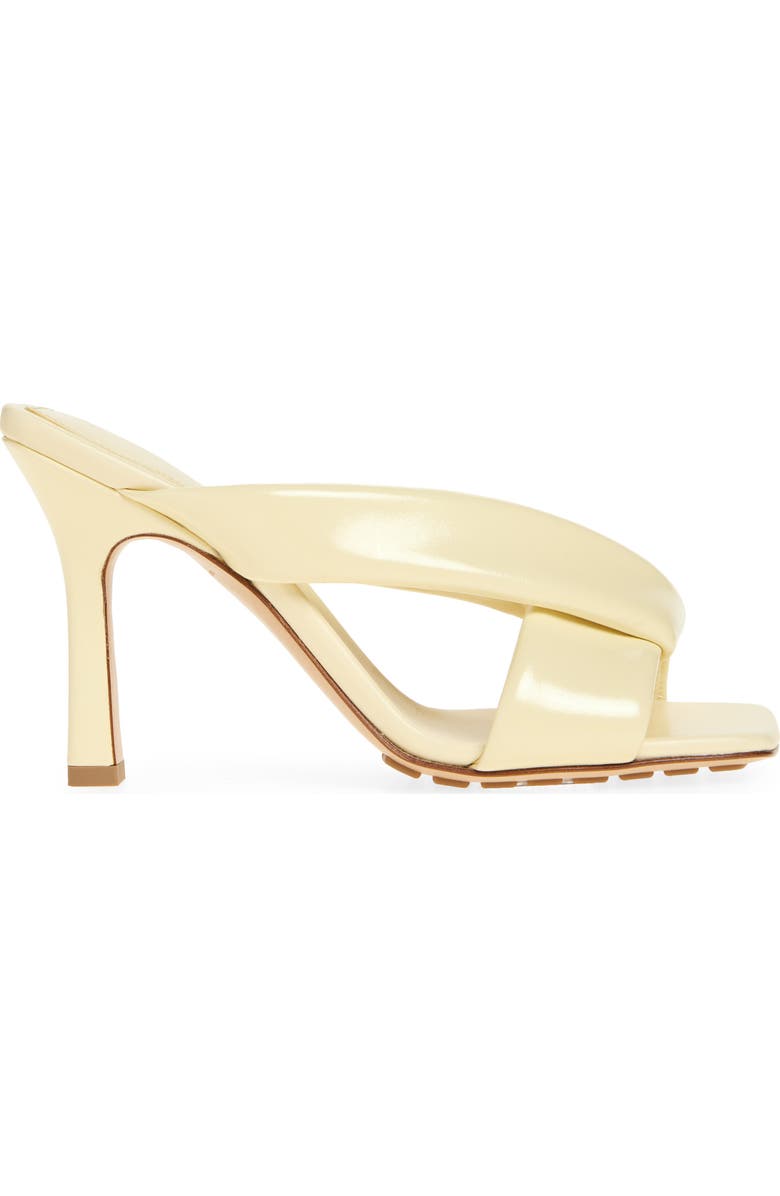 Bottega Veneta Riva Crossover Strap Sandal, Alternate, color, Camomile