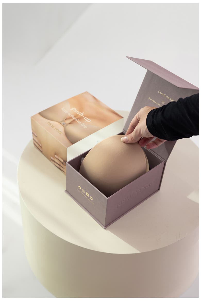 Push-Up Luxe Adhesive Bra, Alternate, color, NO.3 BUFF