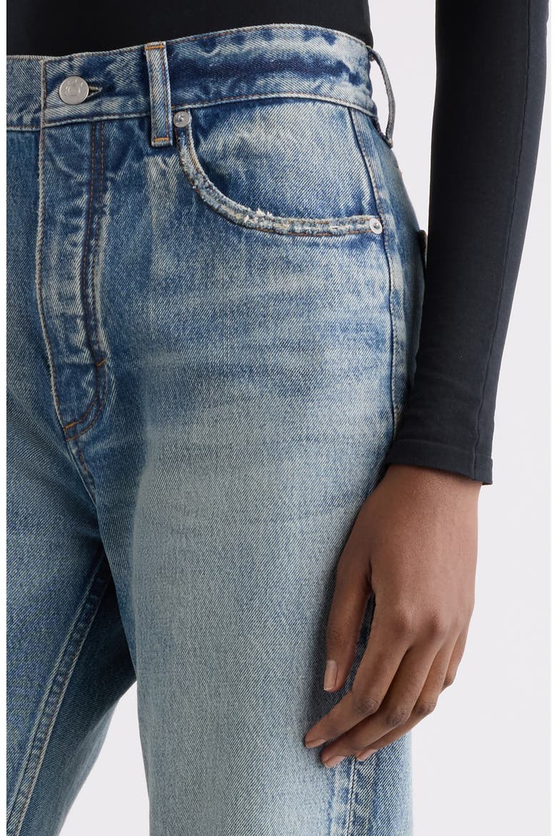 Distressed Straight Leg Jeans, Alternate, color, DIRTY WASH