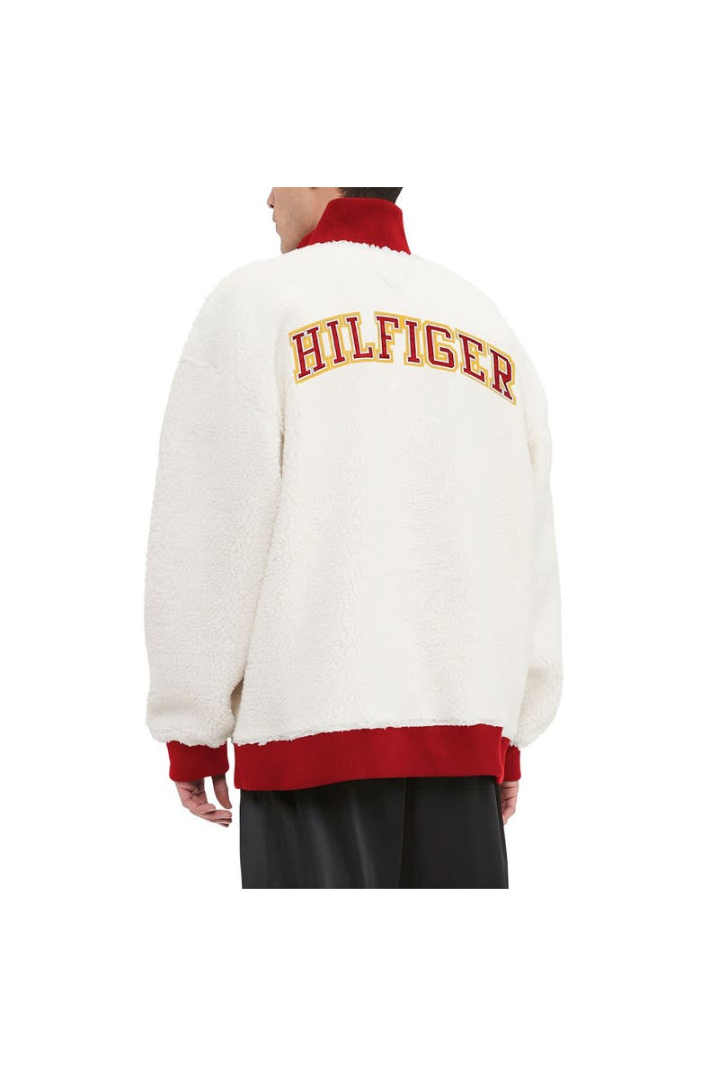 Tommy Hilfiger Men's Tommy Hilfiger Cream Kansas City Chiefs Jordan Sherpa Quarter-Zip Sweatshirt, Alternate, color, Cream