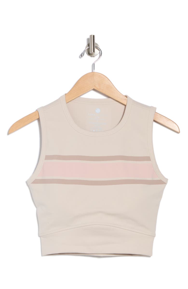 YOGALICIOUS Terry Crop Top, Alternate, color, Mist Sand