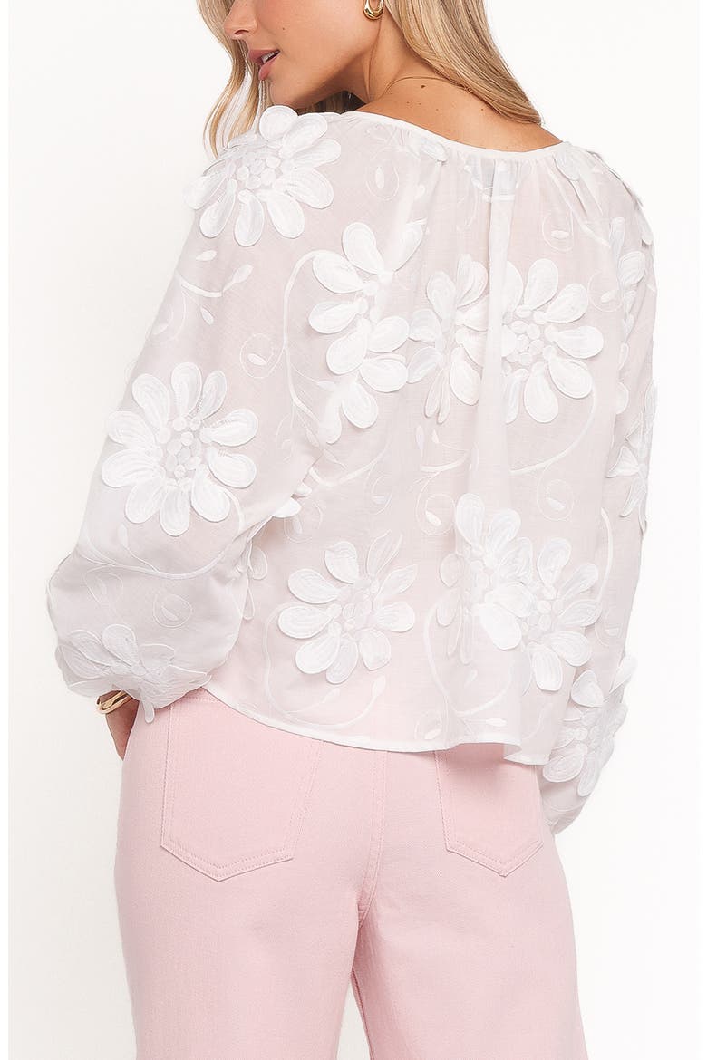Leire Embroidered Top, Alternate, color, WHITE