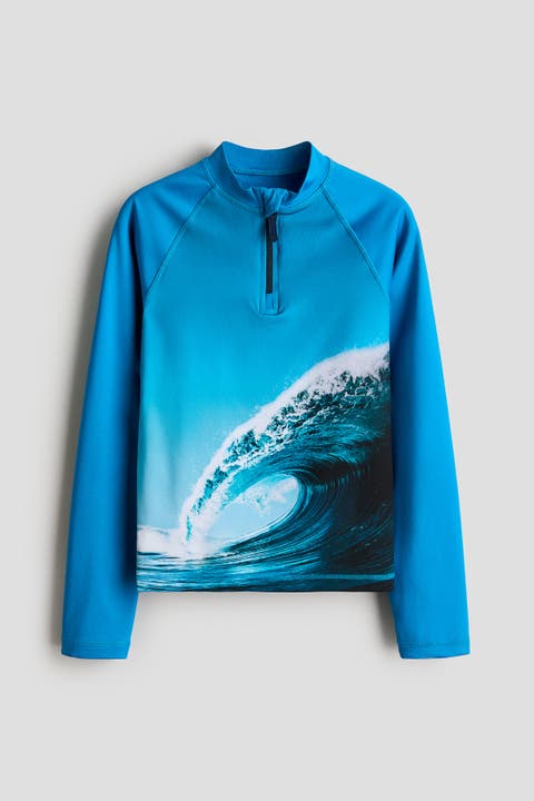 Printed Swim Top