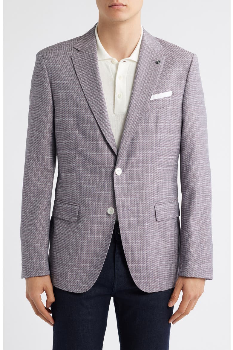 Hutson Check Virgin Wool Sport Coat, Main, color, OPEN GREEN