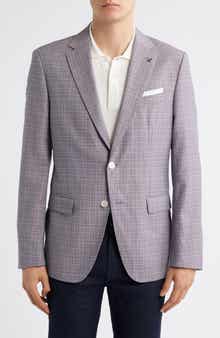 BOSS Hutson Check Virgin Wool Sport Coat