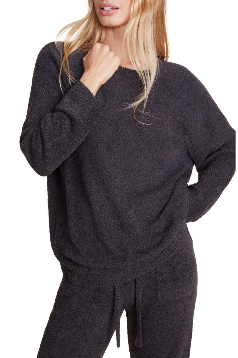 CozyChic™ Lite® Rib Trim Pullover, Main, color, CARBON