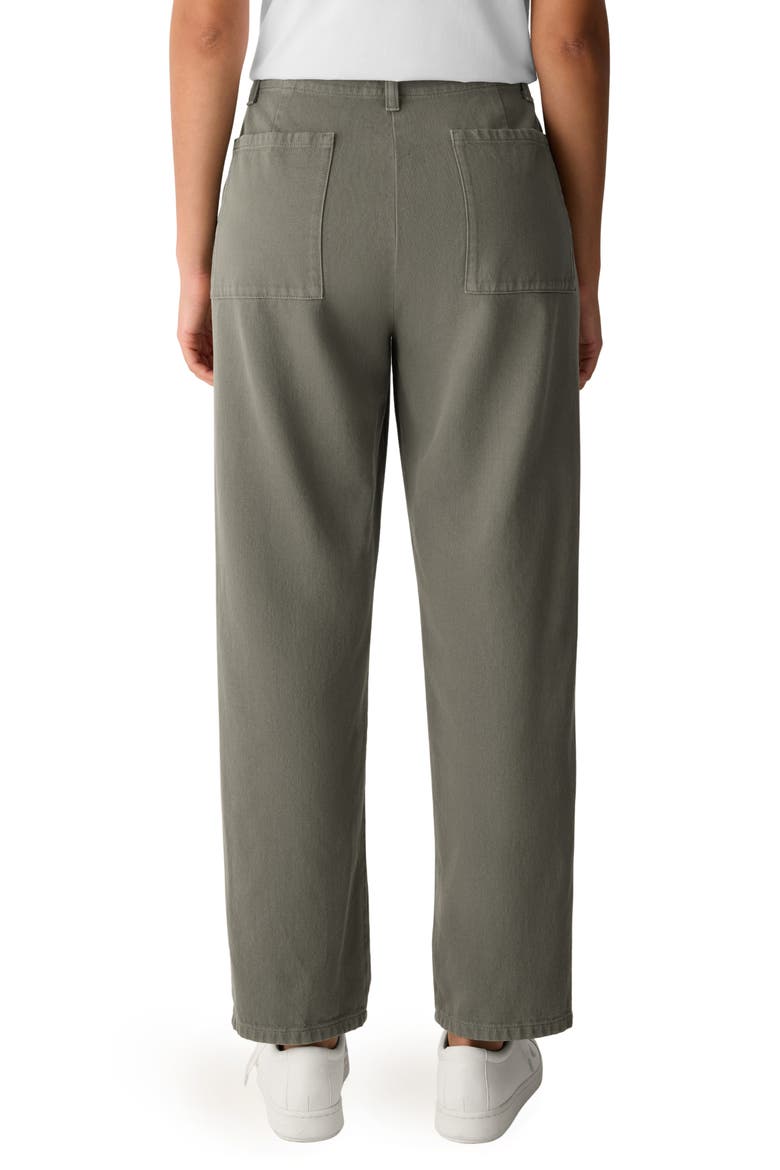 Easy Tapered Organic Cotton Pants, Alternate, color, BAYLEAF