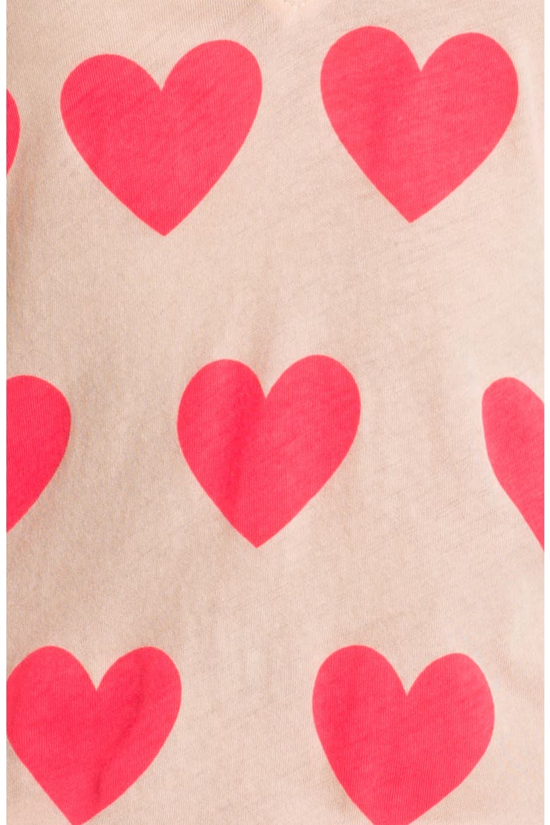 'Baby Love' V-Neck Tee (Nordstrom Exclusive), Alternate, color, DION PINK