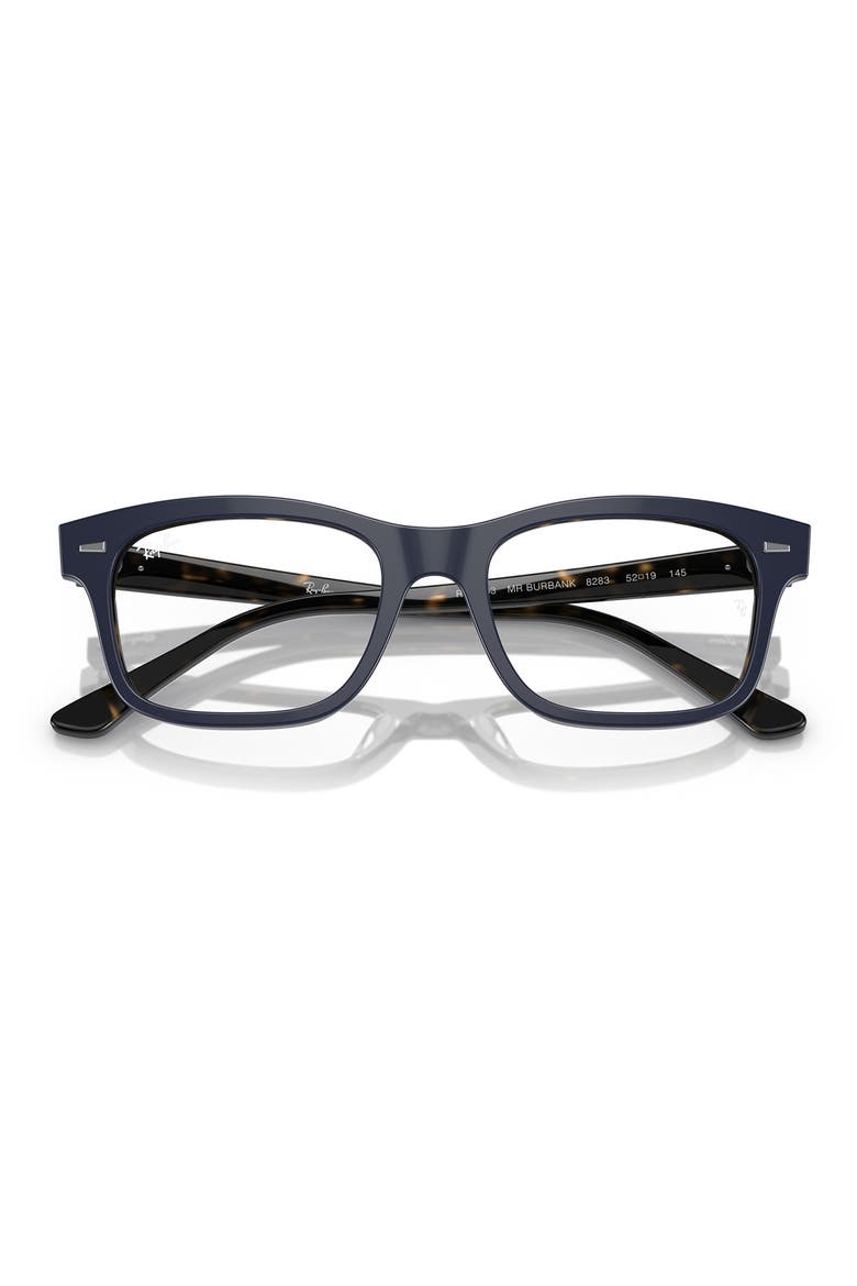 Mr. Burbank 56mm Rectangular Optical Glasses, Alternate, color, BLUE
