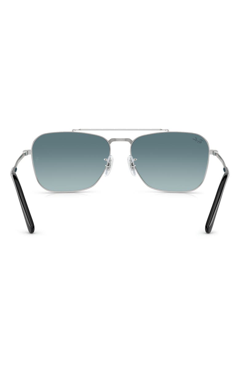 Ray-Ban New Caravan 58mm Gradient Square Sunglasses, Alternate, color, Grey Gradient