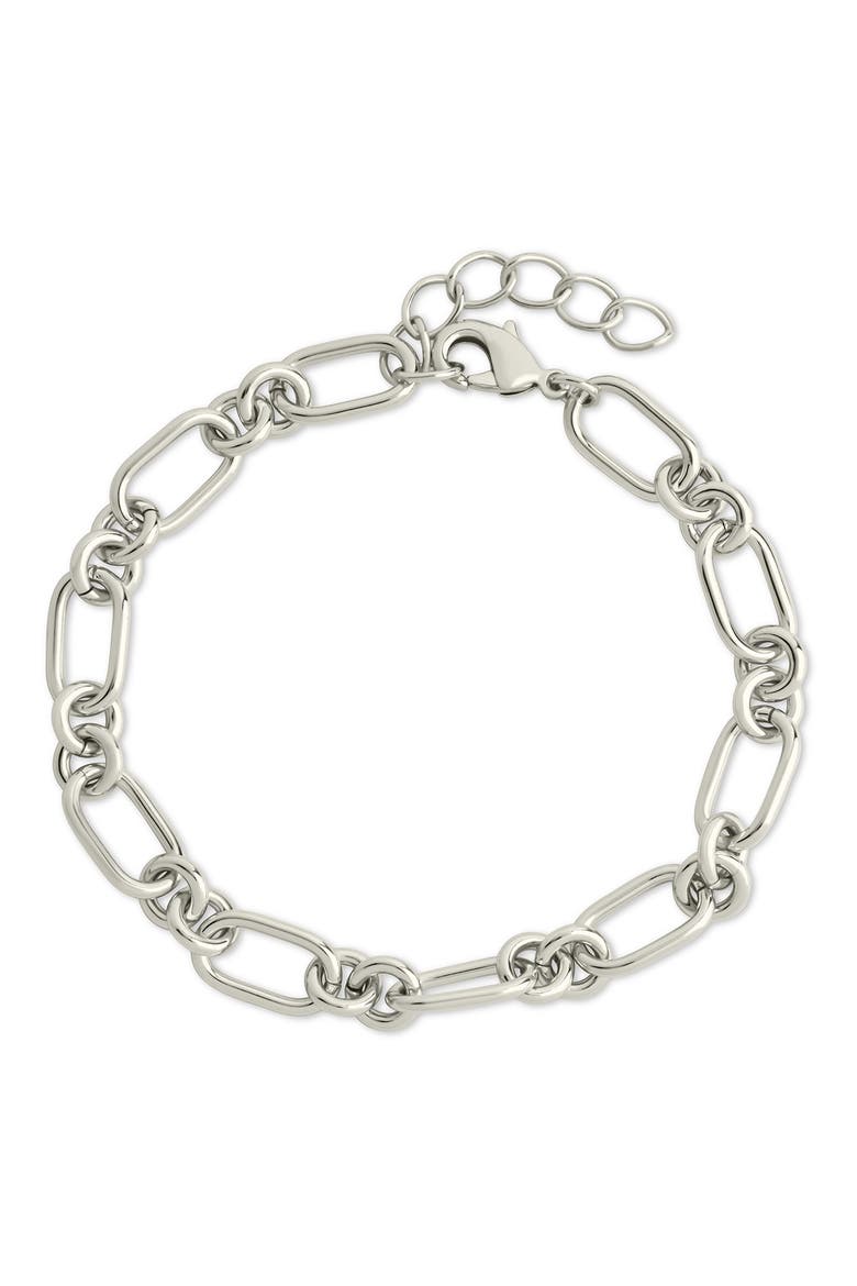 Marlene Chain Link Bracelet, Main, color, SILVER