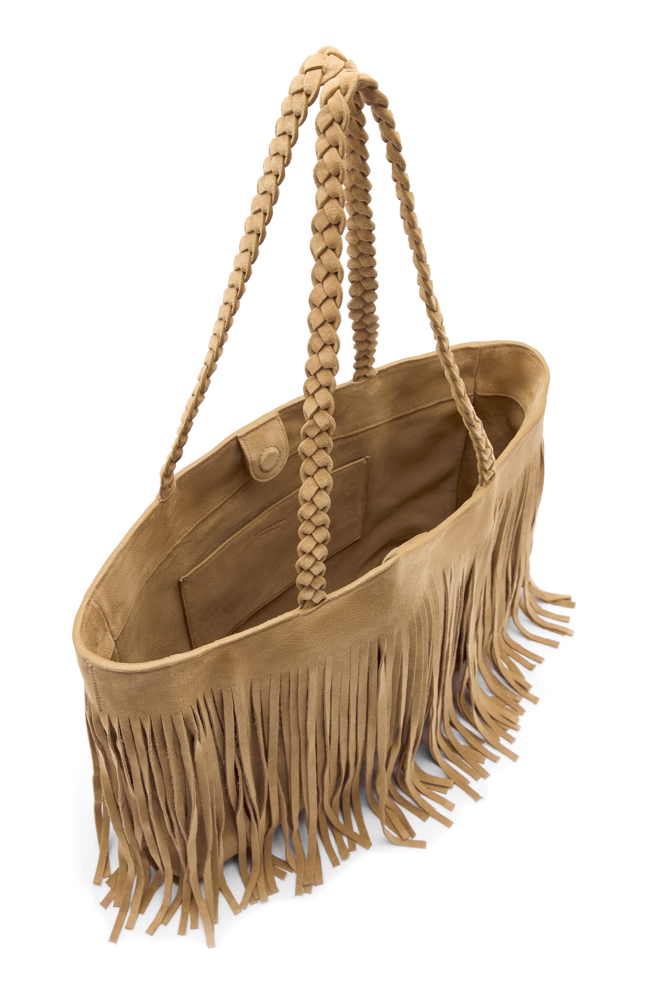 Luna Suede Tote Bag, Alternate, color, HAZEL SUEDE