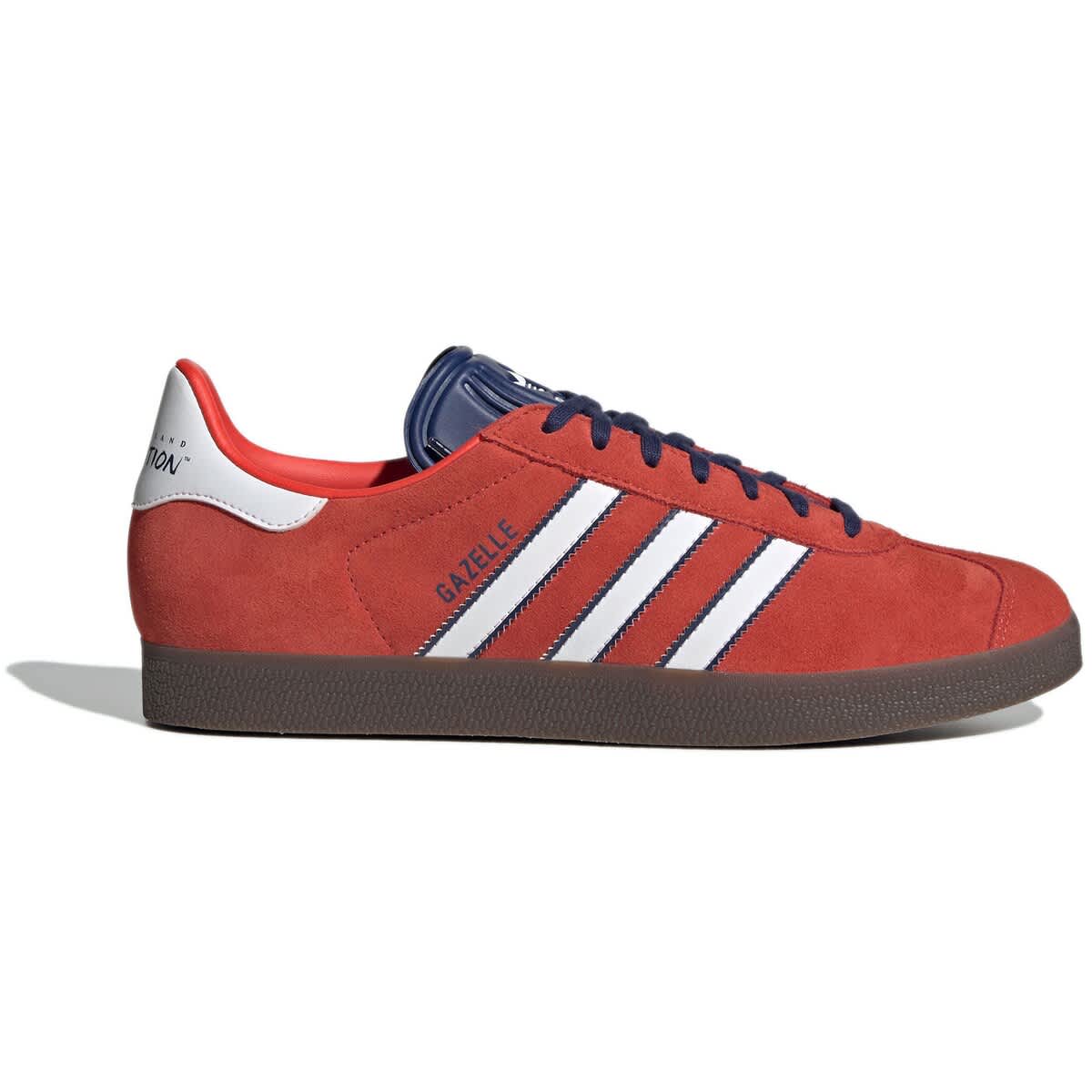 adidas Men's adidas  Red/White New England Revolution 2025 Jersey Hook Third Gazelle Shoes, Alternate, color, Red