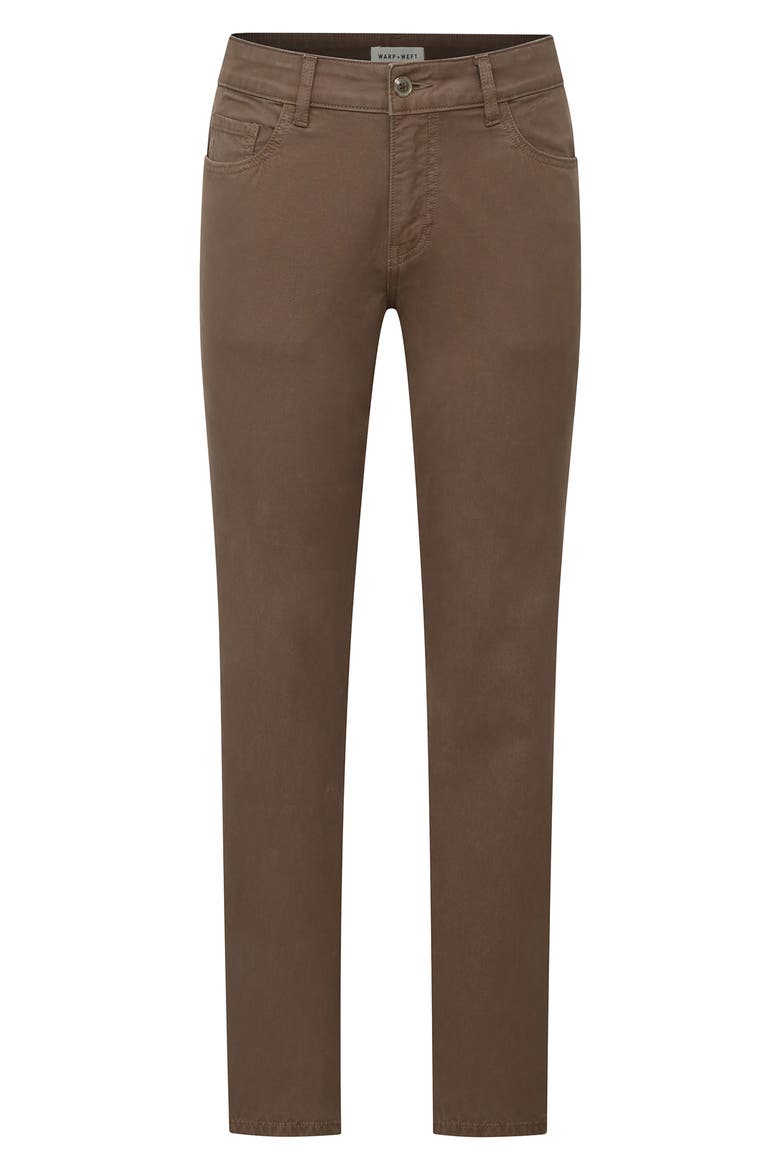 AMS Slim Fit Jeans, Alternate, color, MOCHA