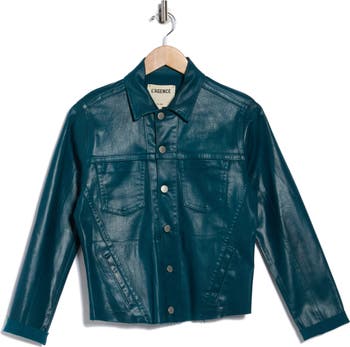 Janelle Slim Fit Raw Hem Jacket