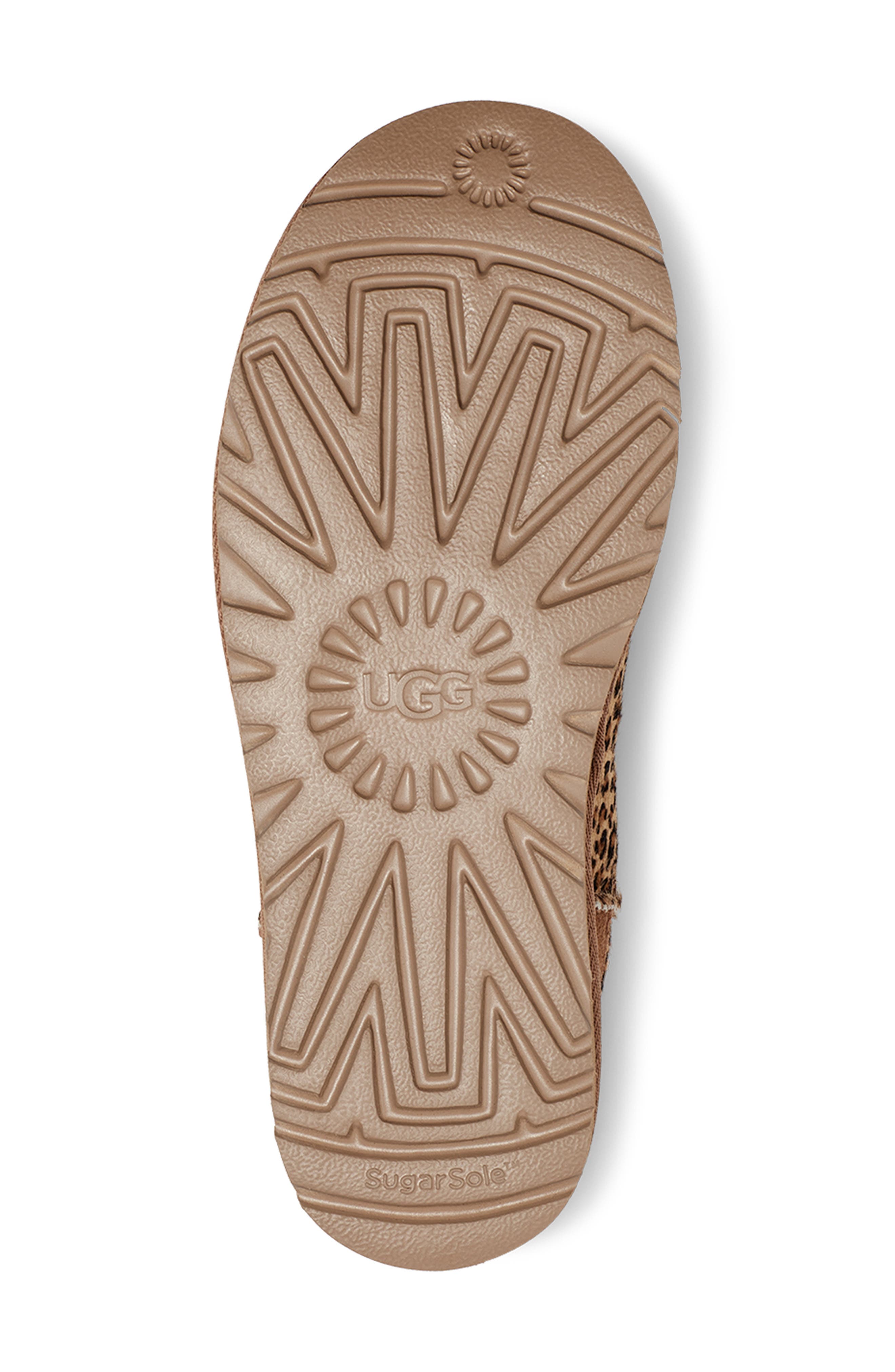 UGG<sup>®</sup> Speckles Ultra Mini Genuine Calf Hair Ankle Bootie, Alternate, color, 