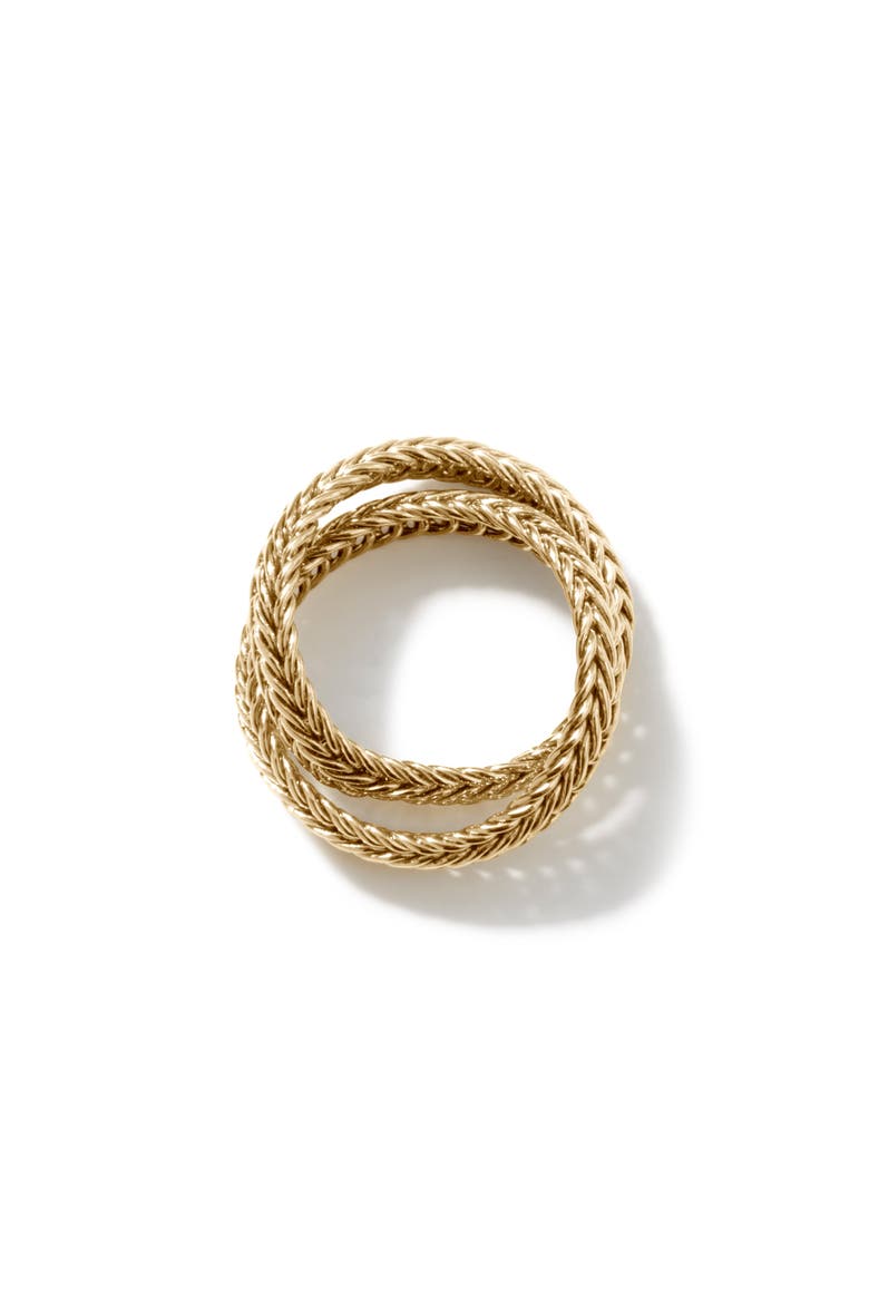 Icon Chevron Crossover Ring, 4.5MM, Alternate, color, GOLD