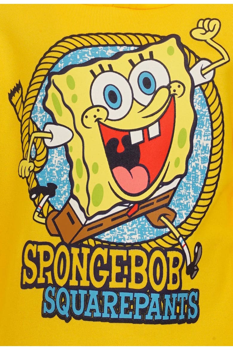 SpongeBob SquarePants Fleece 2-Piece Hoodie and Pants Set, Alternate, color, SpongeBob Yellow Navy
