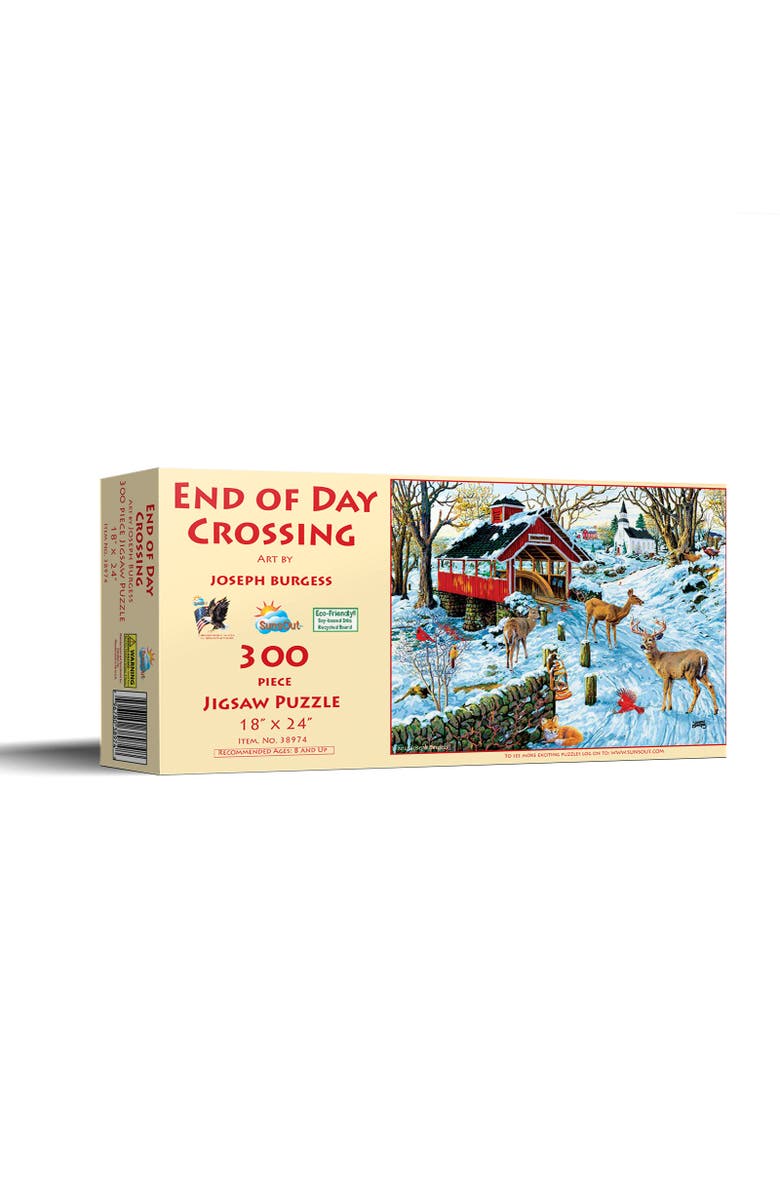 Sunsout End of Day Crossing 300 piece Jigsaw Puzzle for Adults, Main, color, Multicolor
