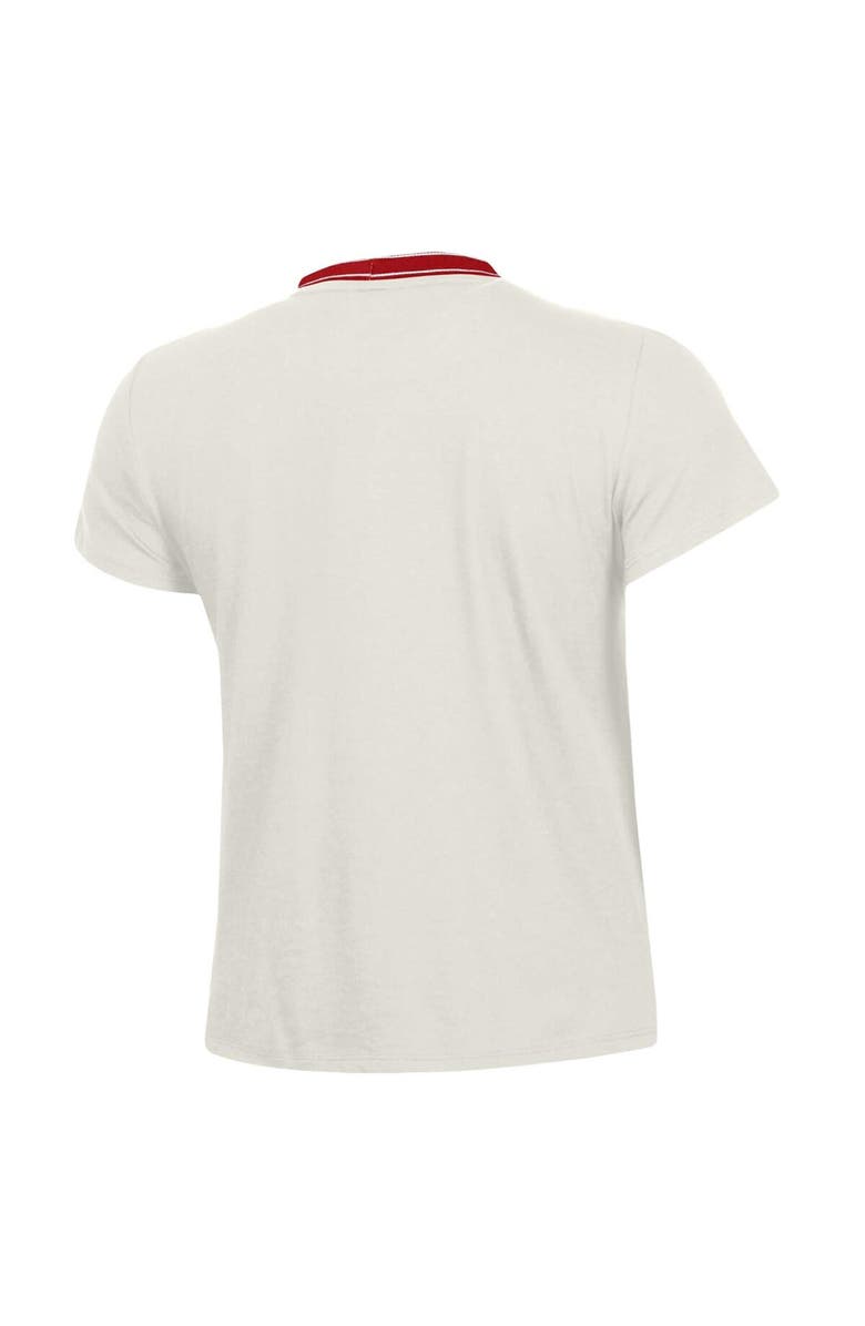Under Armour Women's Under Armour White Wisconsin Badgers Iconic T-Shirt, Alternate, color, Cream
