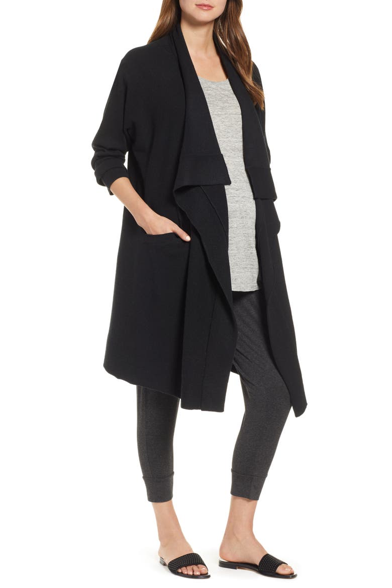 Airplane Cardigan, Main, color, BLACK