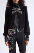 ALICE + OLIVIA Kitty Puff Sleeve Cardigan