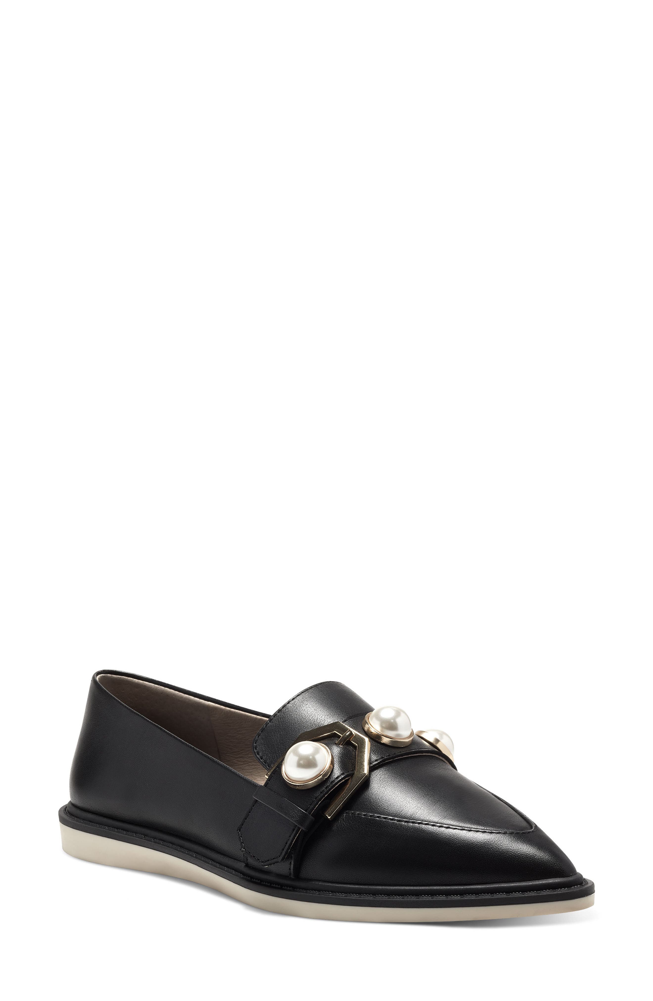 Calder Loafer, Main, color, BLACK LEATHER