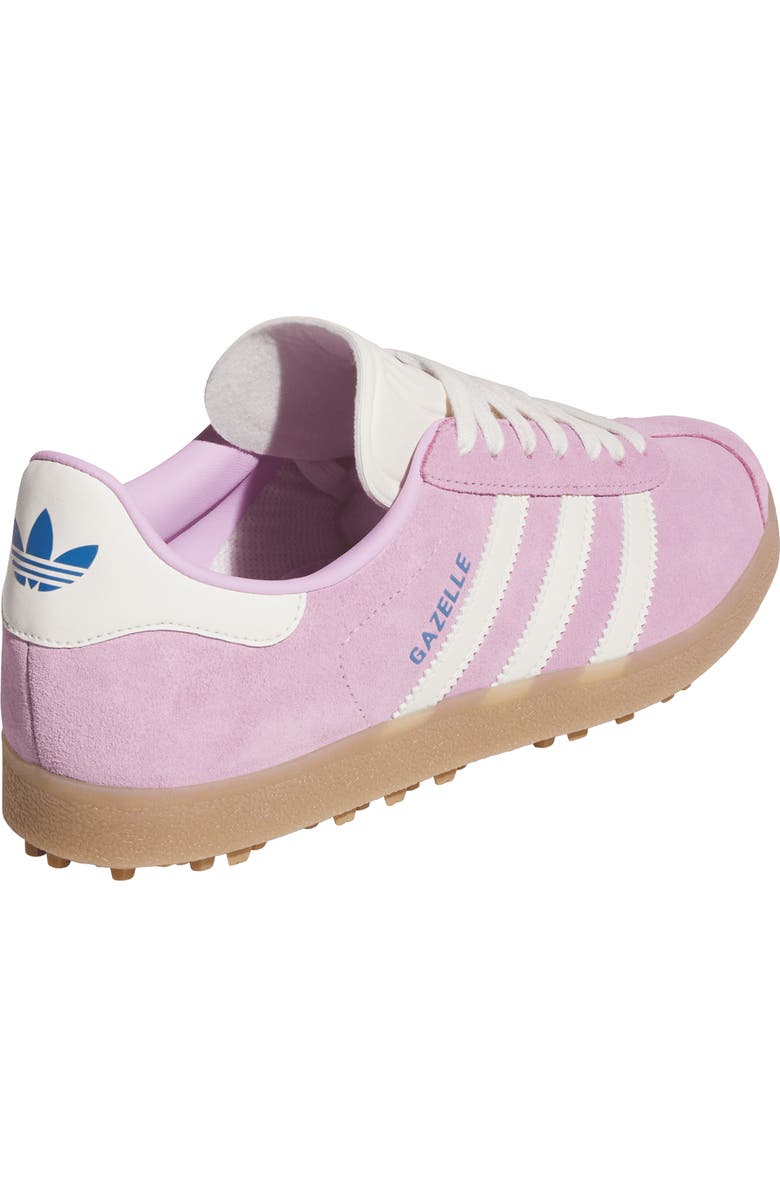 adidas Gazelle Spikeless Golf Shoe, Alternate, color, Lilac/ Chalk White/ Bluebird