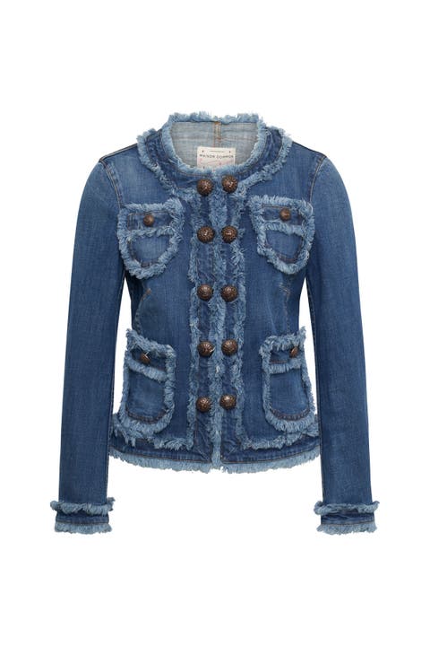 Jeans Jacket With Fringes