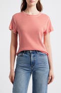 THE GREAT. The Little Stripe Cotton Blend T-Shirt