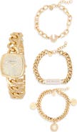 True Religion Square Crystal Logo Bracelet Watch, 31.1mm & Assorted Bracelets Set
