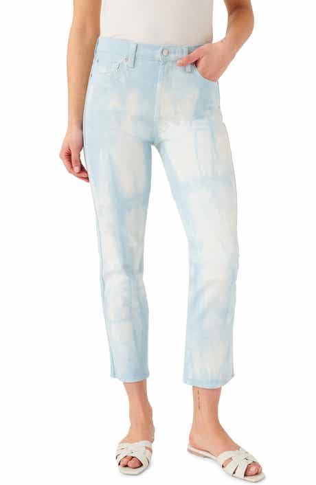 7 For All Mankind® High Waist Crop Straight Leg Jeans