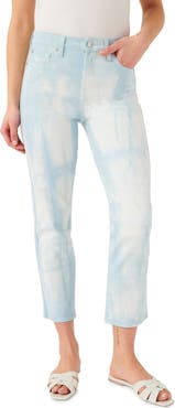 7 For All Mankind ® High Waist Crop Straight Leg Jeans