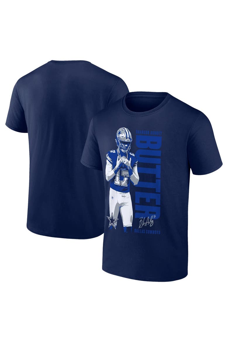 Men's Fanatics Brandon Aubrey Navy Dallas Cowboys Like Butter T-Shirt, Main, color, Navy