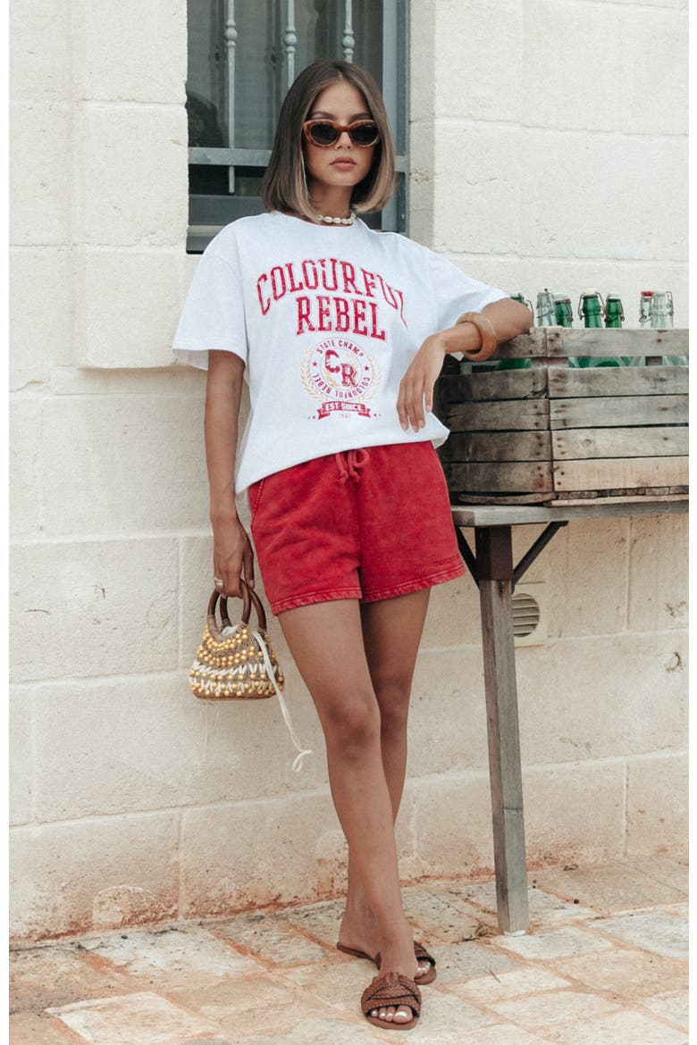CR Varsity Loosefit Tee, Alternate, color, Standard white