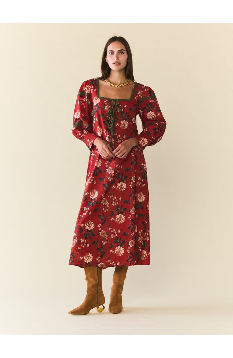 Eddy Tess Dress, Main, color, Red Soft Floral