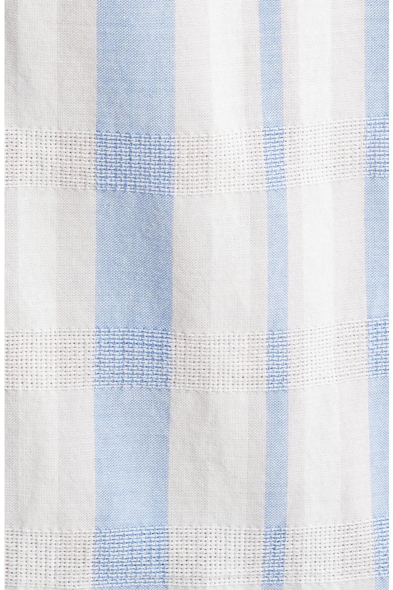 Aiden Stripe Short Sleeve Button-Up Shirt, Alternate, color, BLUE/TAUPE STRIPE