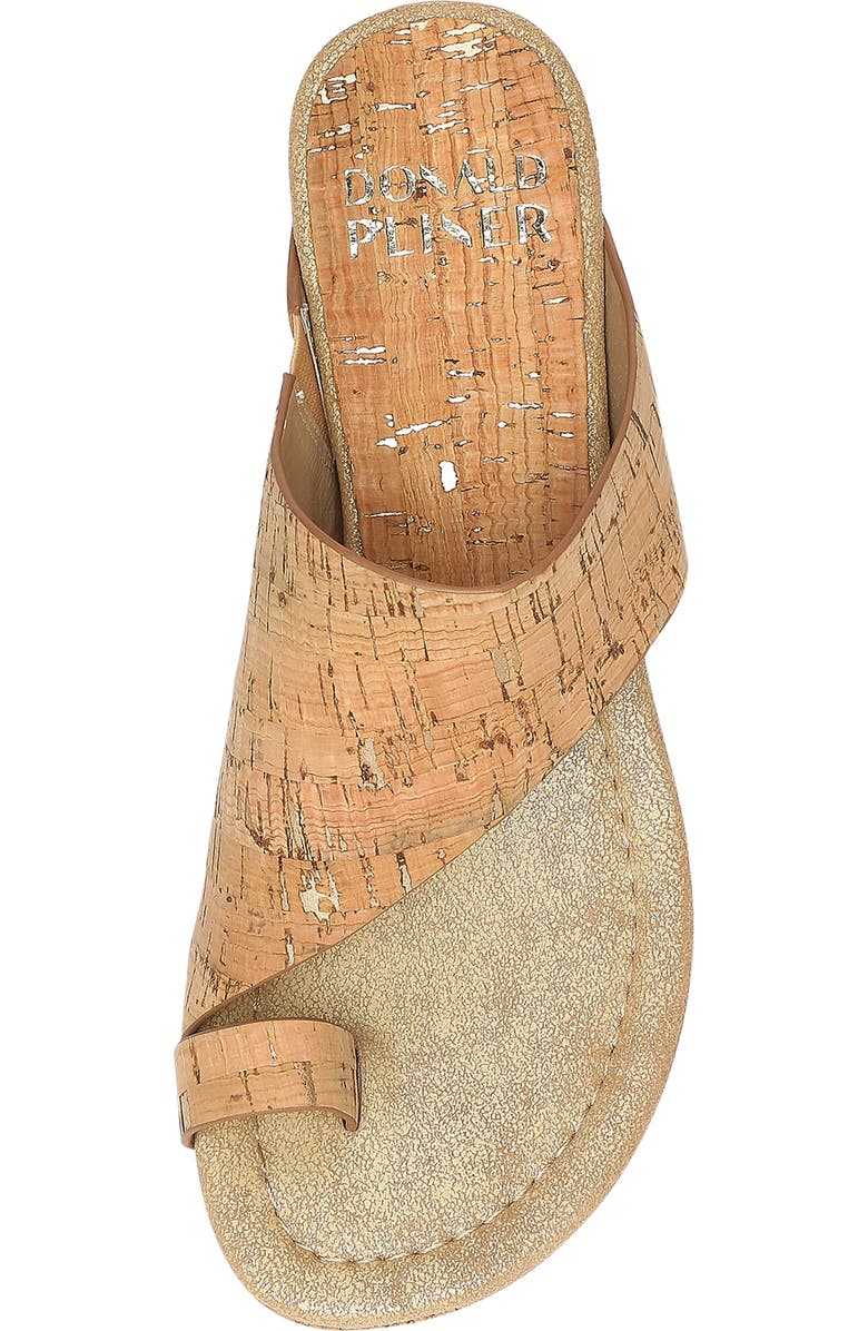 Donald Pliner Gyere Wedge Loop Toe Sandal, Alternate, color, Platino