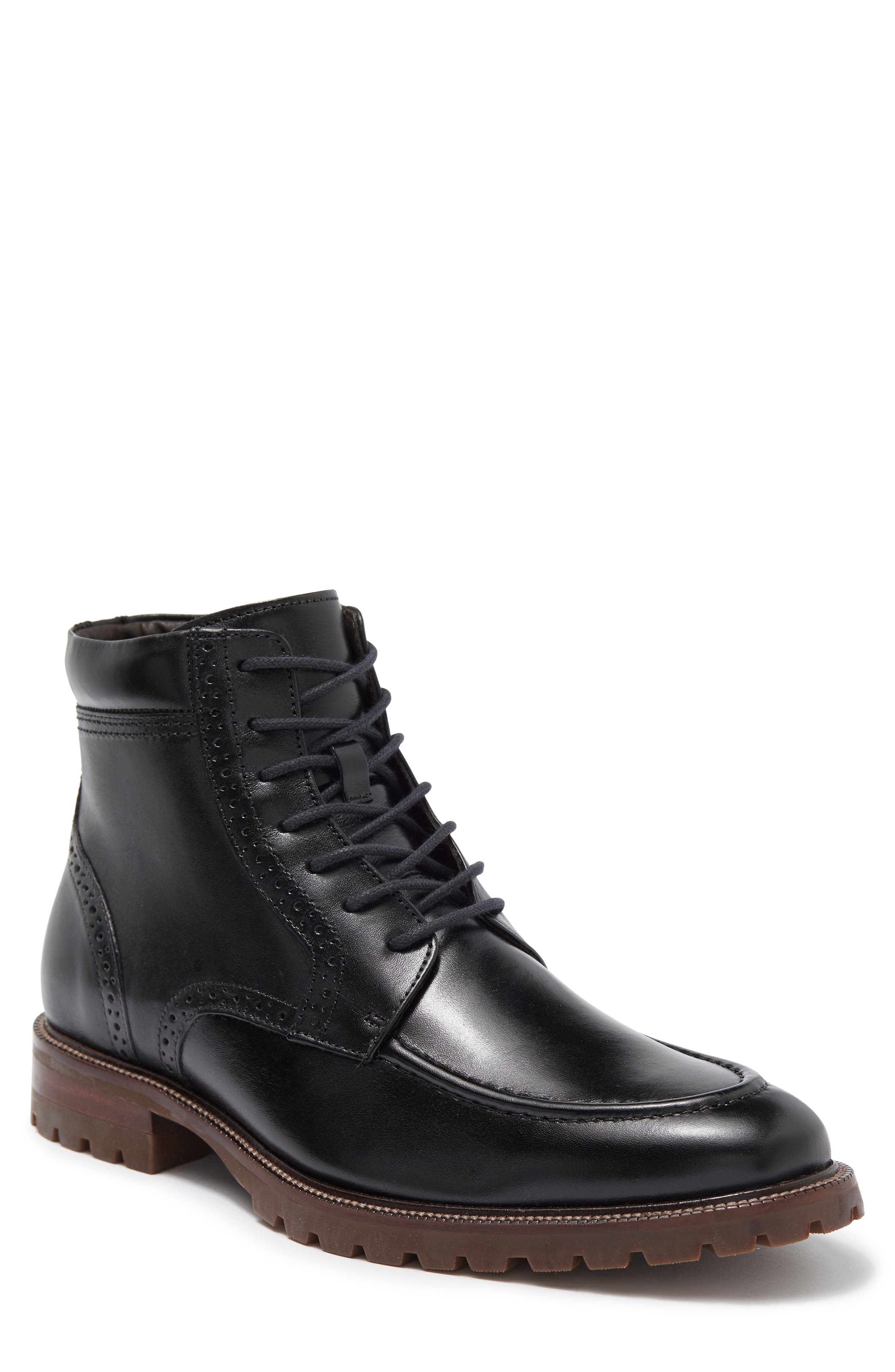 Johnston & Murphy Stratford Leather Boot, Main, color, 